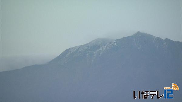 南アルプス　初冠雪