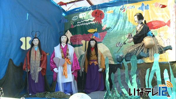 箕輪南宮神社の初祭りにあわせ山車を披露