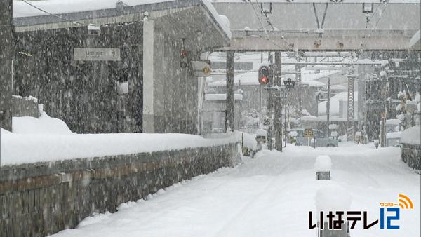 記録的豪雪　伊那６３．５センチ