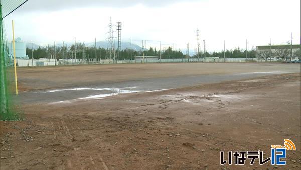 東原スポーツ公園運動場　グラウンド完成