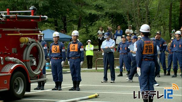 南箕輪村消防団　ポンプ操法・ラッパ吹奏大会