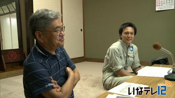 上牧の里山でマツタケ復活の研究