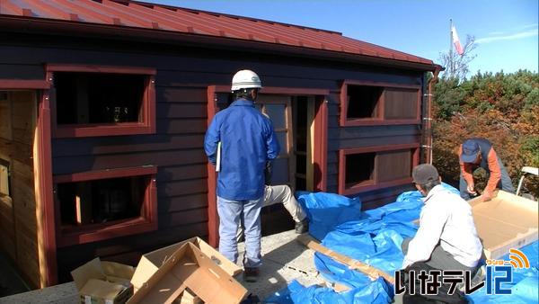 南ア　塩見小屋宿泊棟完成