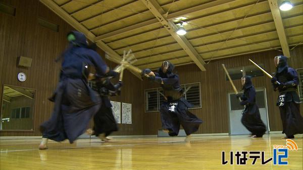 上伊那農業高校剣道部　北信越大会に向け練習励む