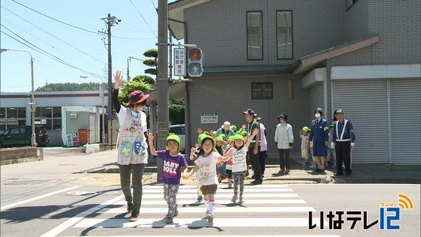 竜北保育園で交通安全教室