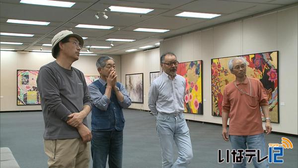 上伊那の洋画家７人による作品展　２２日まで