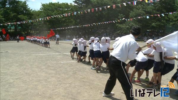 最高気温３１．５度　西箕輪小学校で運動会