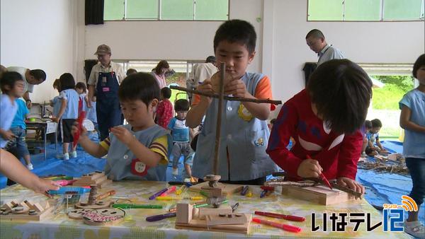 木育　園児が木工作品づくりに挑戦