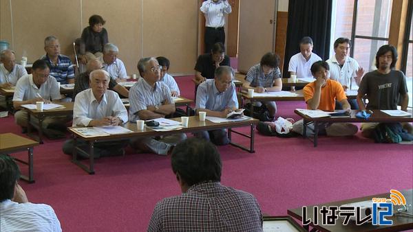 伊那市の田舎暮らしモデル地域第１号　新山の活動学ぶ見学会