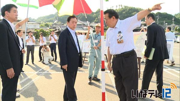 太田国土交通大臣がリニア駅予定地視察