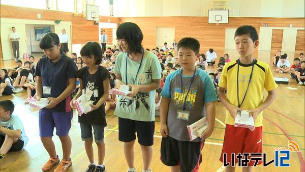 富県小学校子供自転車クラブを自転車指導員に認定