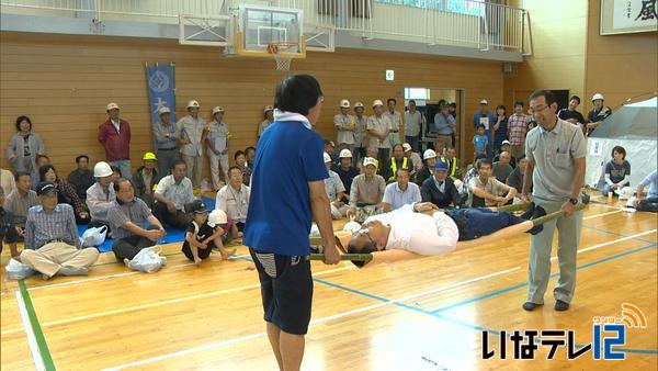 箕輪町で東海地震を想定した防災訓練