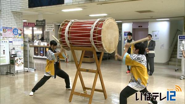 みのわ太鼓ジュニアの中高生３人が太鼓検定１級に合格