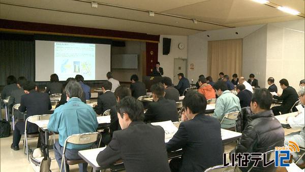 国、県、市の支援制度　伊那商工会館で説明会