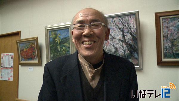 御子柴正人さん「桜咲く信州四季洋画展」