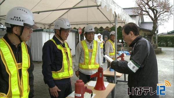 狐島区自主防災訓練　隣近所で助け合いを