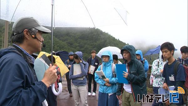 信大農学部1年生　箕輪町で基礎演習