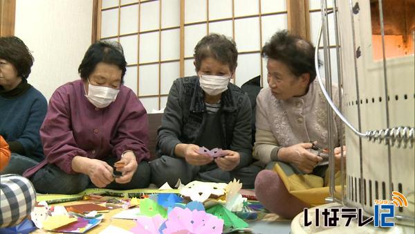 漆戸常会「大文字」飾りづくり