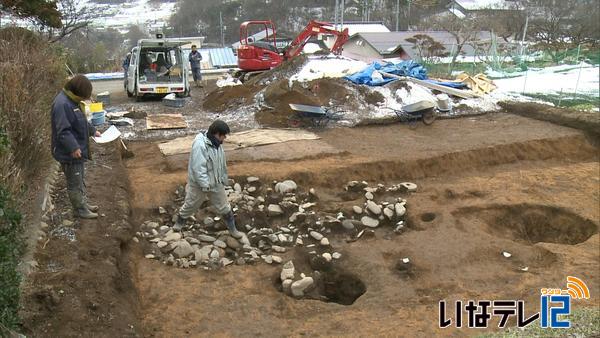 古地図をもとに高遠城の武家屋敷跡発掘