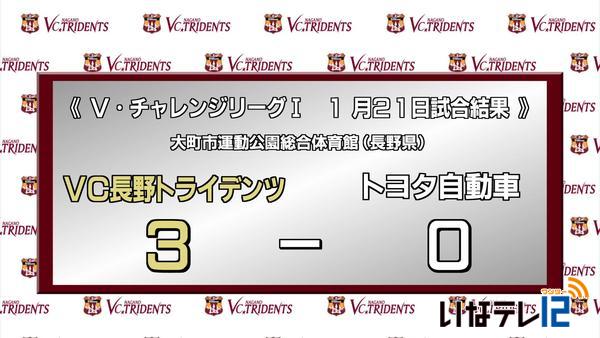 VC長野　６連勝で２位キープ