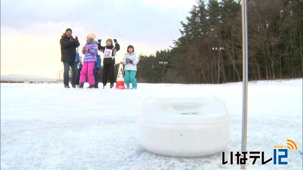 伊那西スケート場で氷上運動会