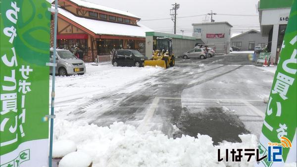 上伊那　９センチの積雪