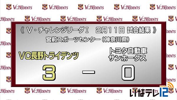 ＶＣ長野　１１日・１２日の試合結果