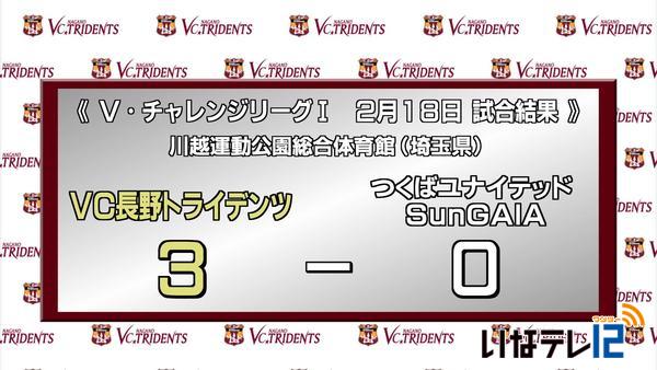 ＶＣ長野　１８日の試合結果