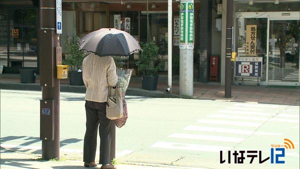 伊那地域で今年一番の暑さ 最高気温３１．７℃