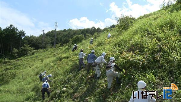 西春近区民総出で整備作業　