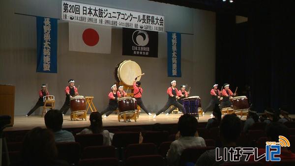 箕輪太鼓ジュニア　太鼓の県大会出場