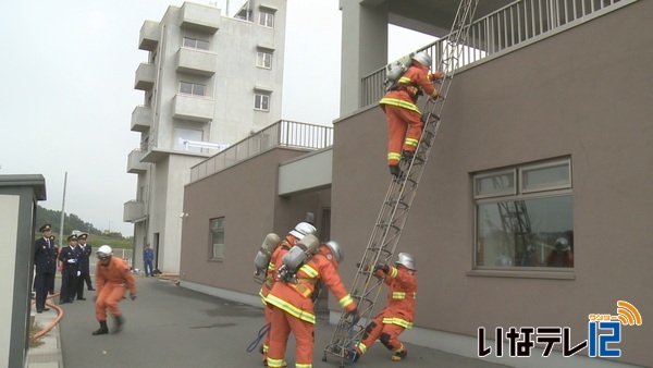 上伊那広域消防本部　県消防学校での成果を査閲