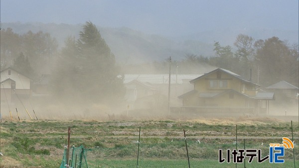 最大瞬間風速２０.９ｍ　飯田線に影響