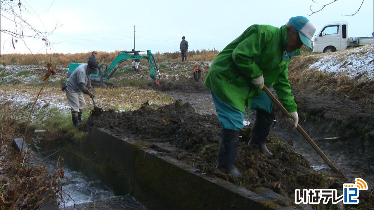 富県南福地にため池整備　水生生物の復活望む！