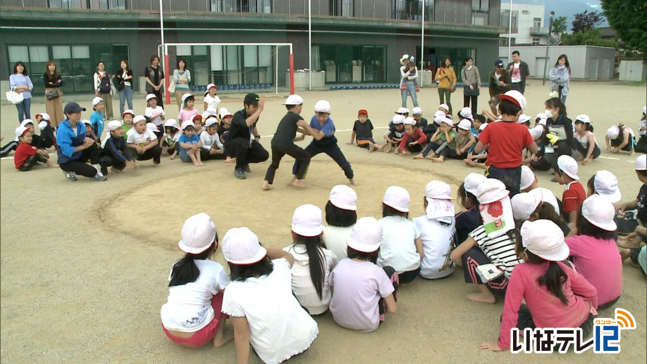 伊那東小学校の伝統行事　相撲大会