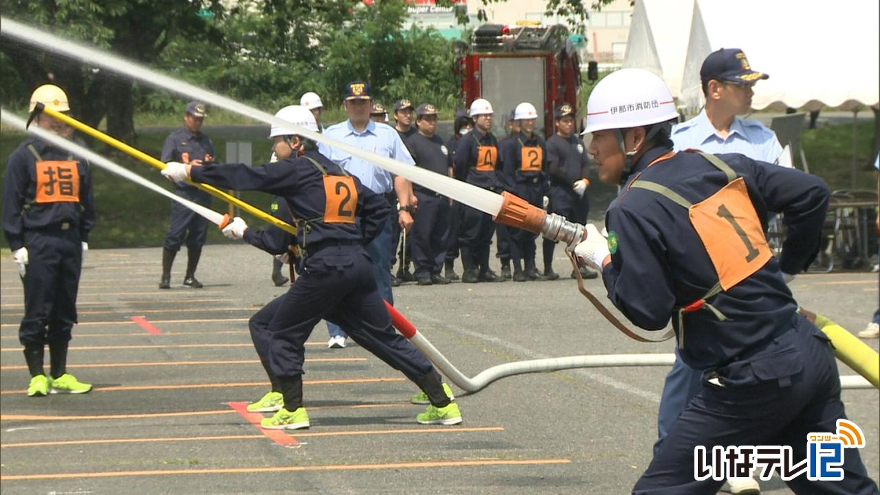 伊那市ポンプ操法・ラッパ吹奏大会