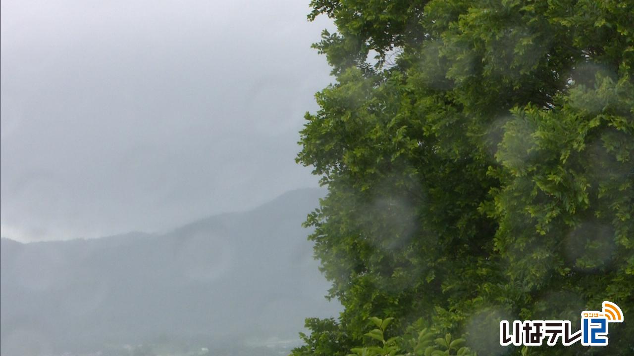 伊那地域 大雨警報の可能性