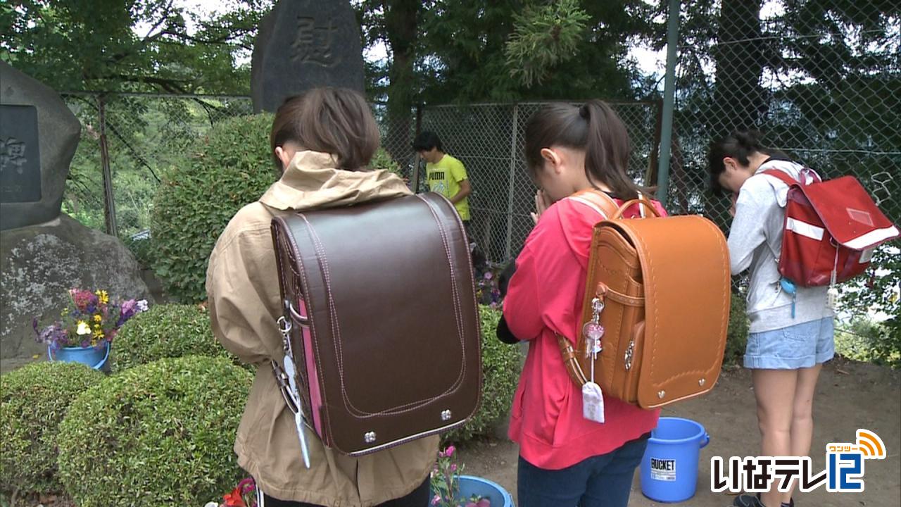 直江津遭難の日で献花