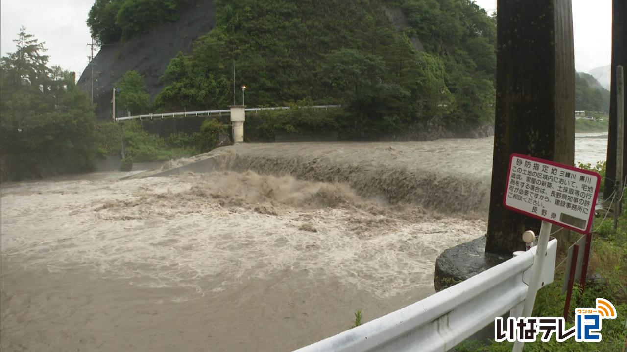 引き続き土砂災害に厳重な警戒を