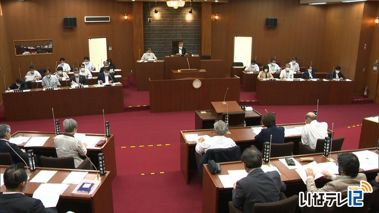 箕輪町議会臨時会２議案可決