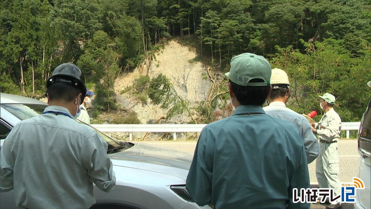 白鳥市長　７月豪雨の被災現場などを視察