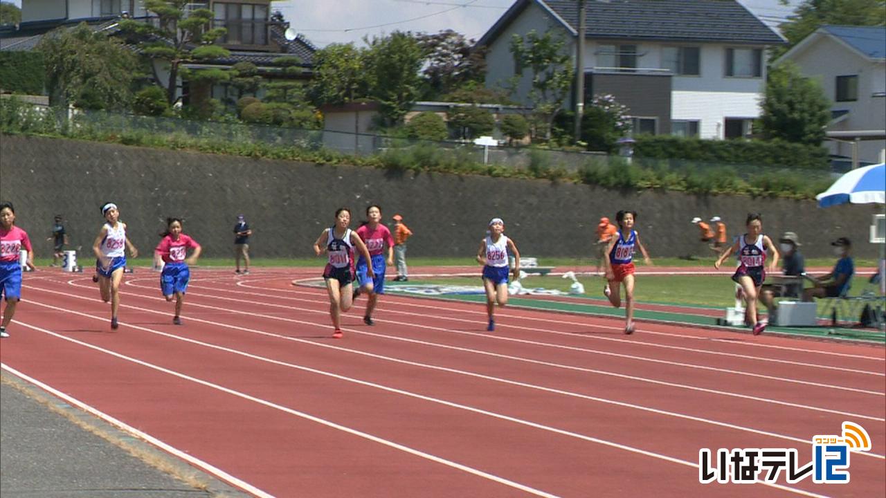 上伊那陸上競技記録会　中学生の部