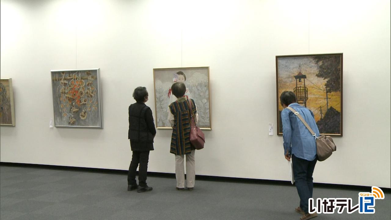 第４９回日本画県展　４７作品を展示