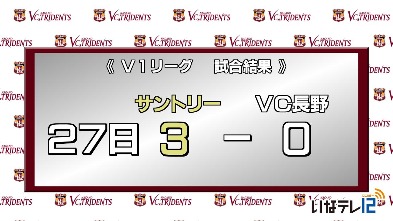 VC長野２７日の試合結果