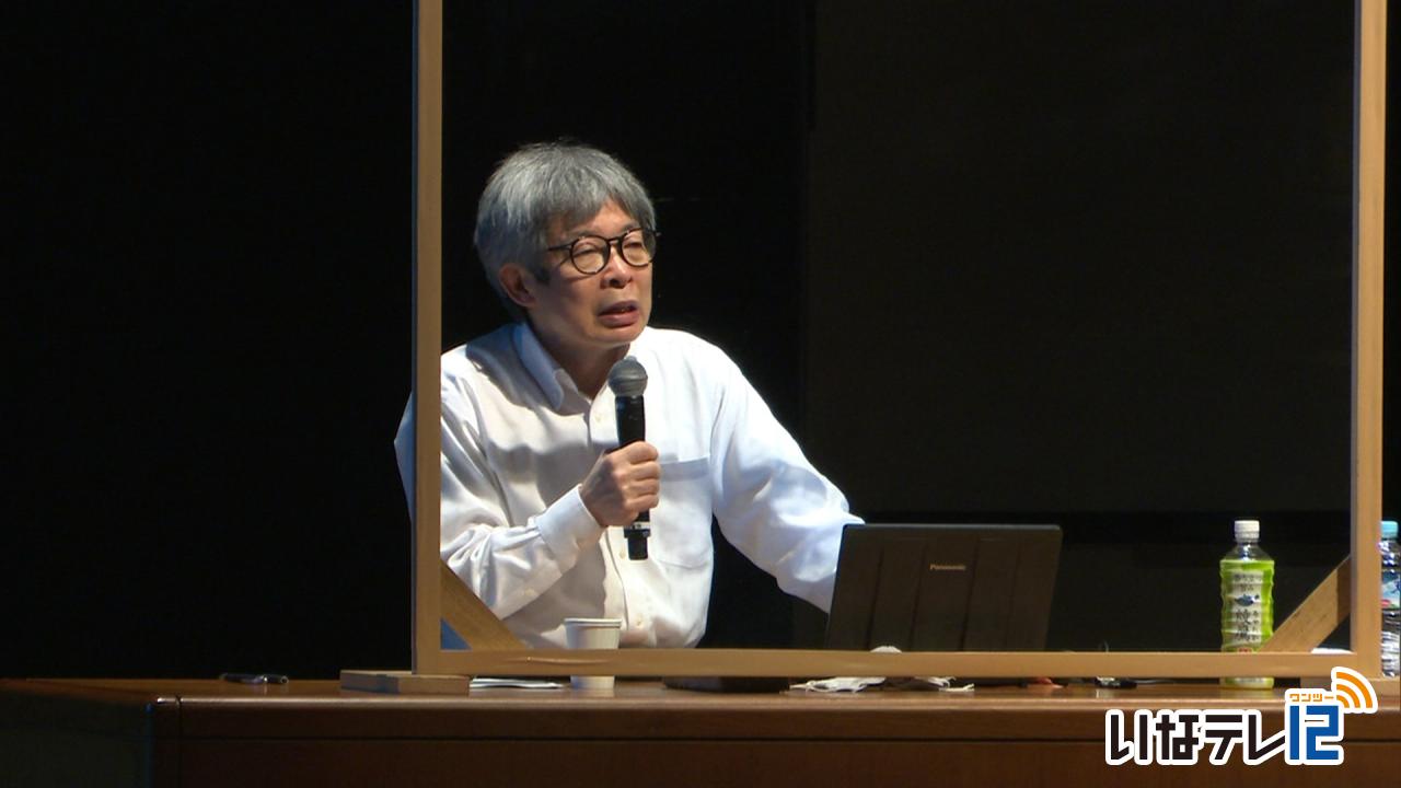 伊那北高校創立１００周年　平田オリザさん講演