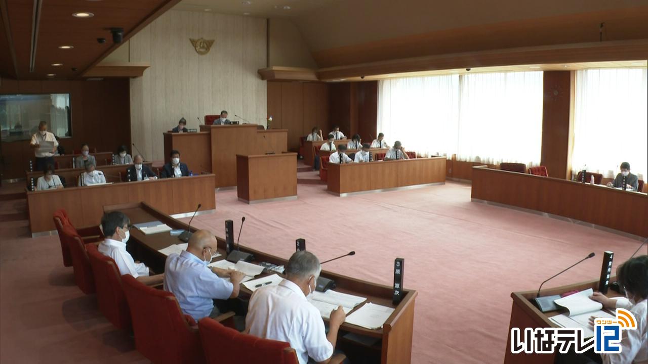 南箕輪村議会９月定例会開会　１６議案提出