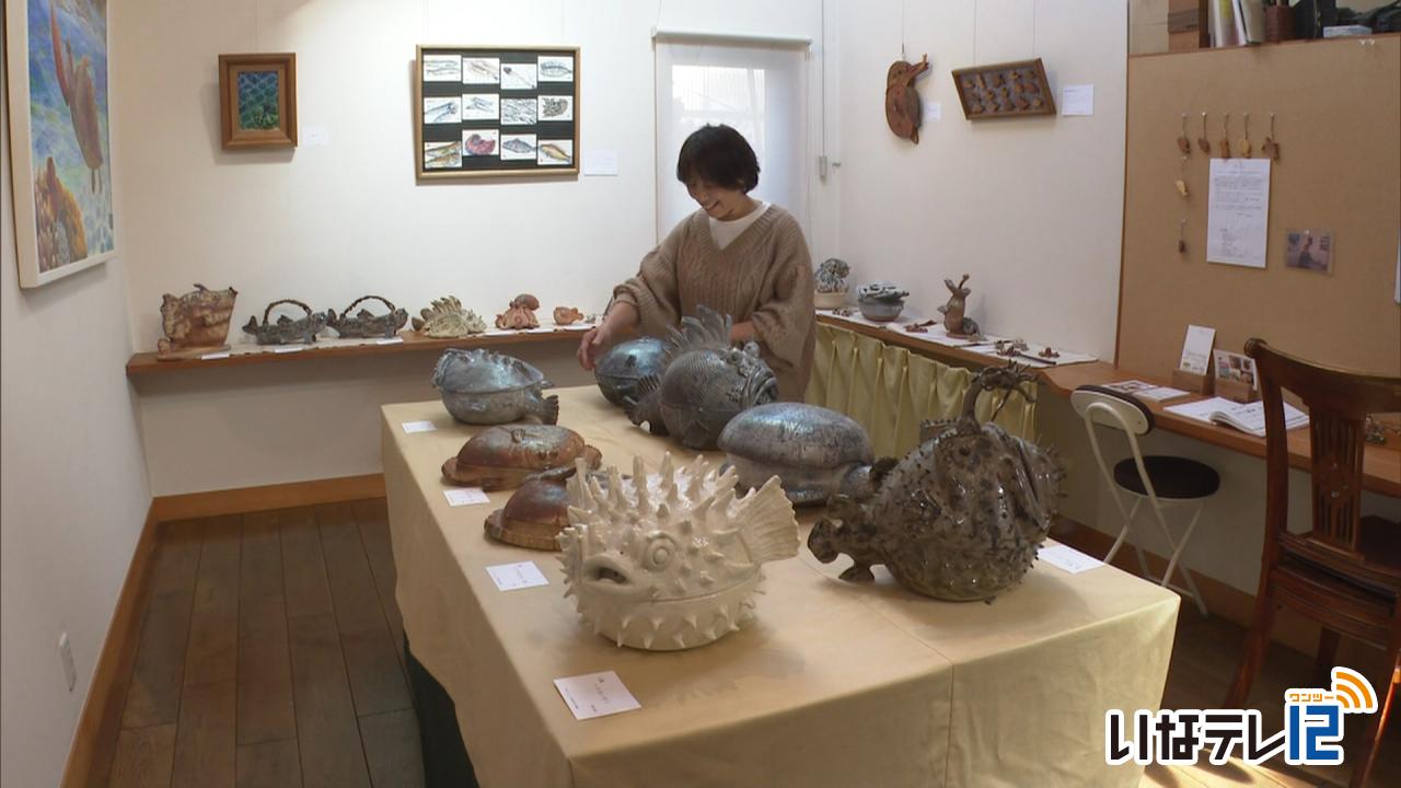 小島佳世子さん　魚をテーマにした作品展