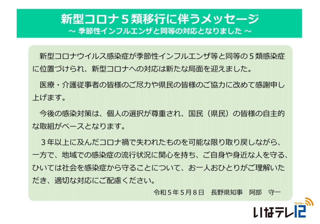 長野県SNSコロナ情報（新型コロナ５類移行に伴うメッセージ）