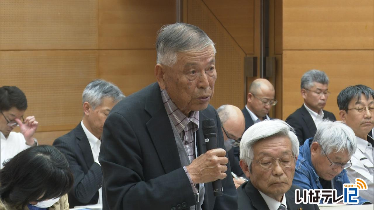 河川整備計画の変更原案　地元説明