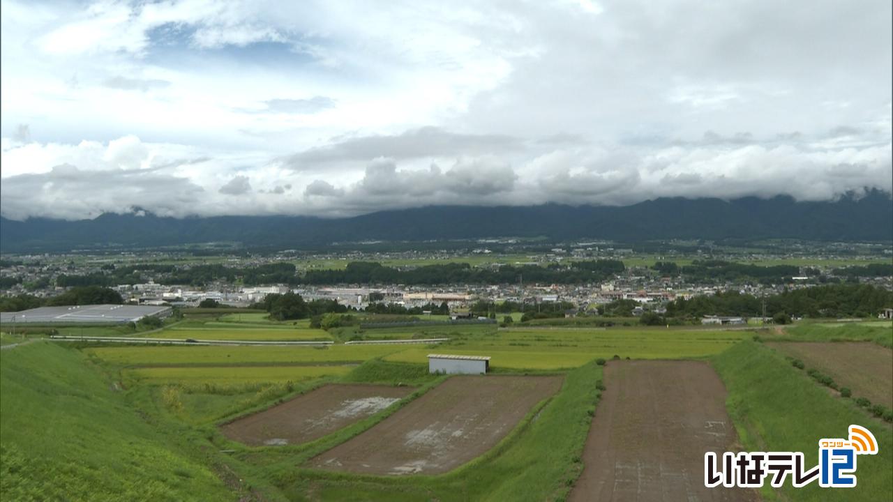 伊那地域で大雨の可能性